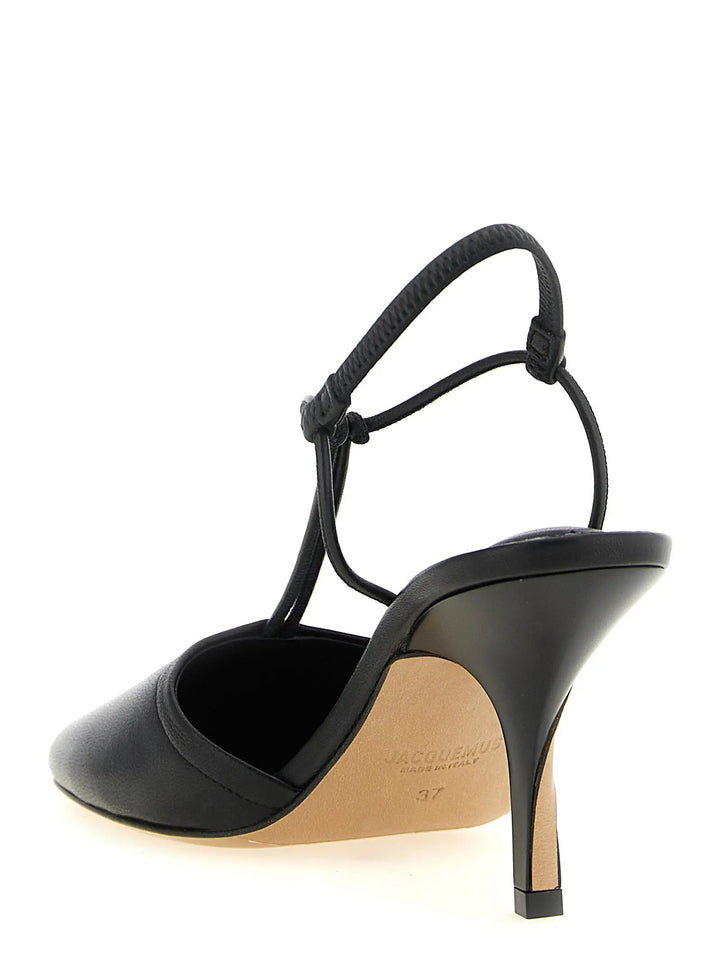 Jacquemus Sample Sale | Jacquemus Black Lamb Leather High Heel Pumps - | Designer outlet