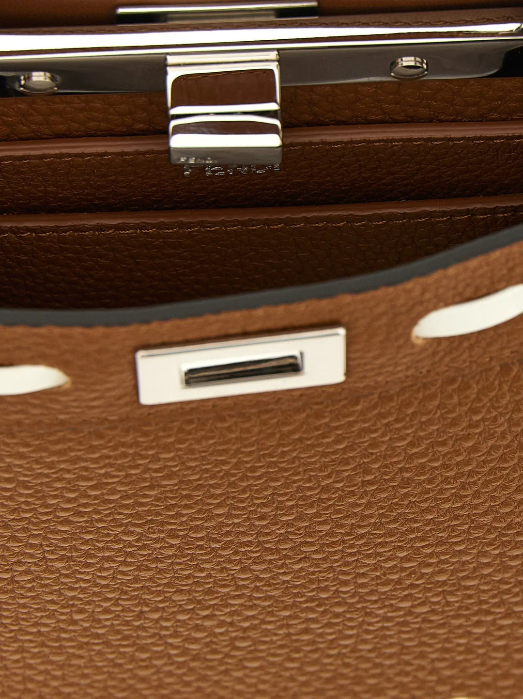 Fendi Sample Sale | Fendi Brown Calfskin Handbag - | Designer outlet