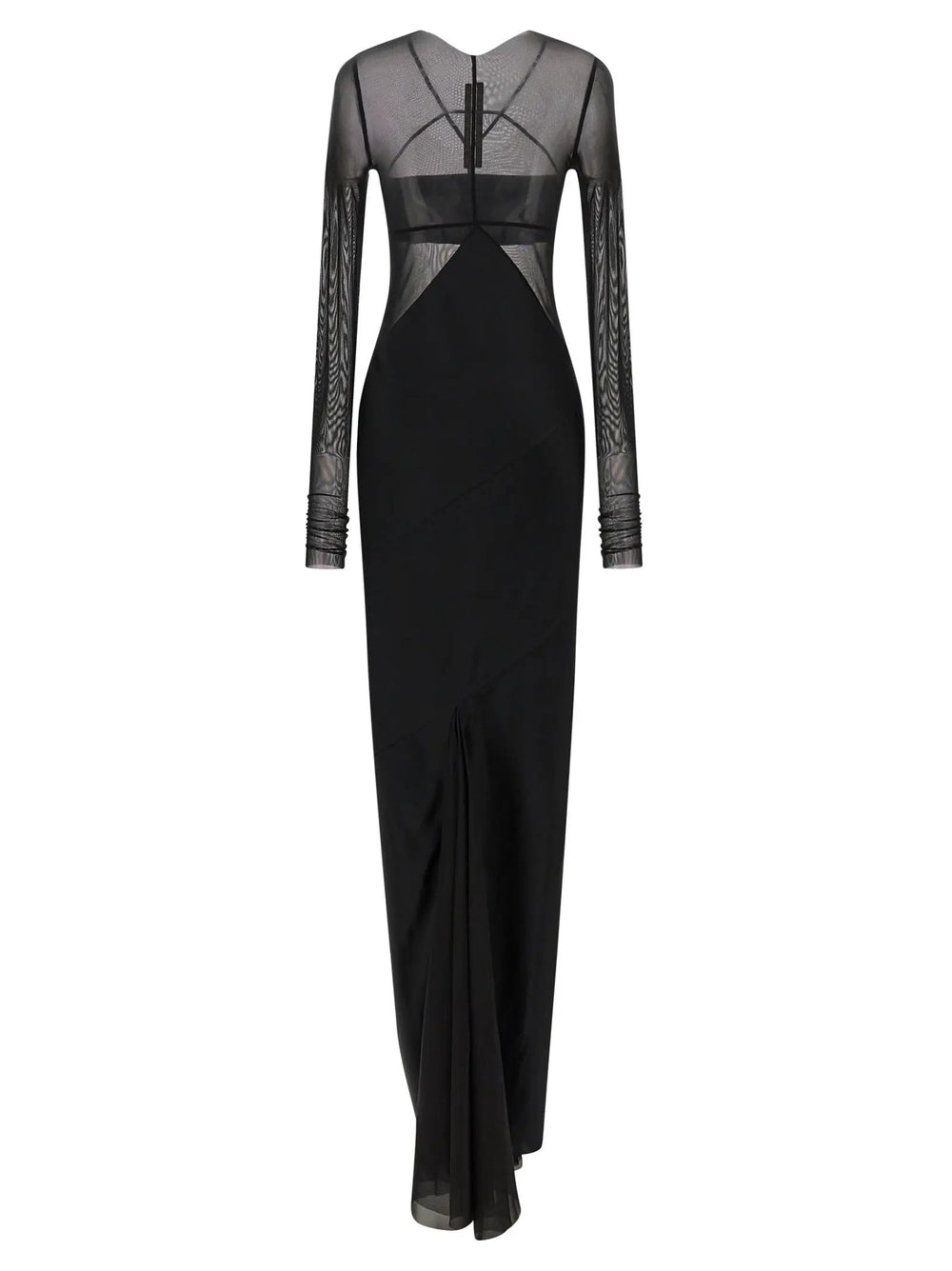 Rick Owens Sample Sale | Rick Owens Black Nylon Long Dress - | Designer outlet