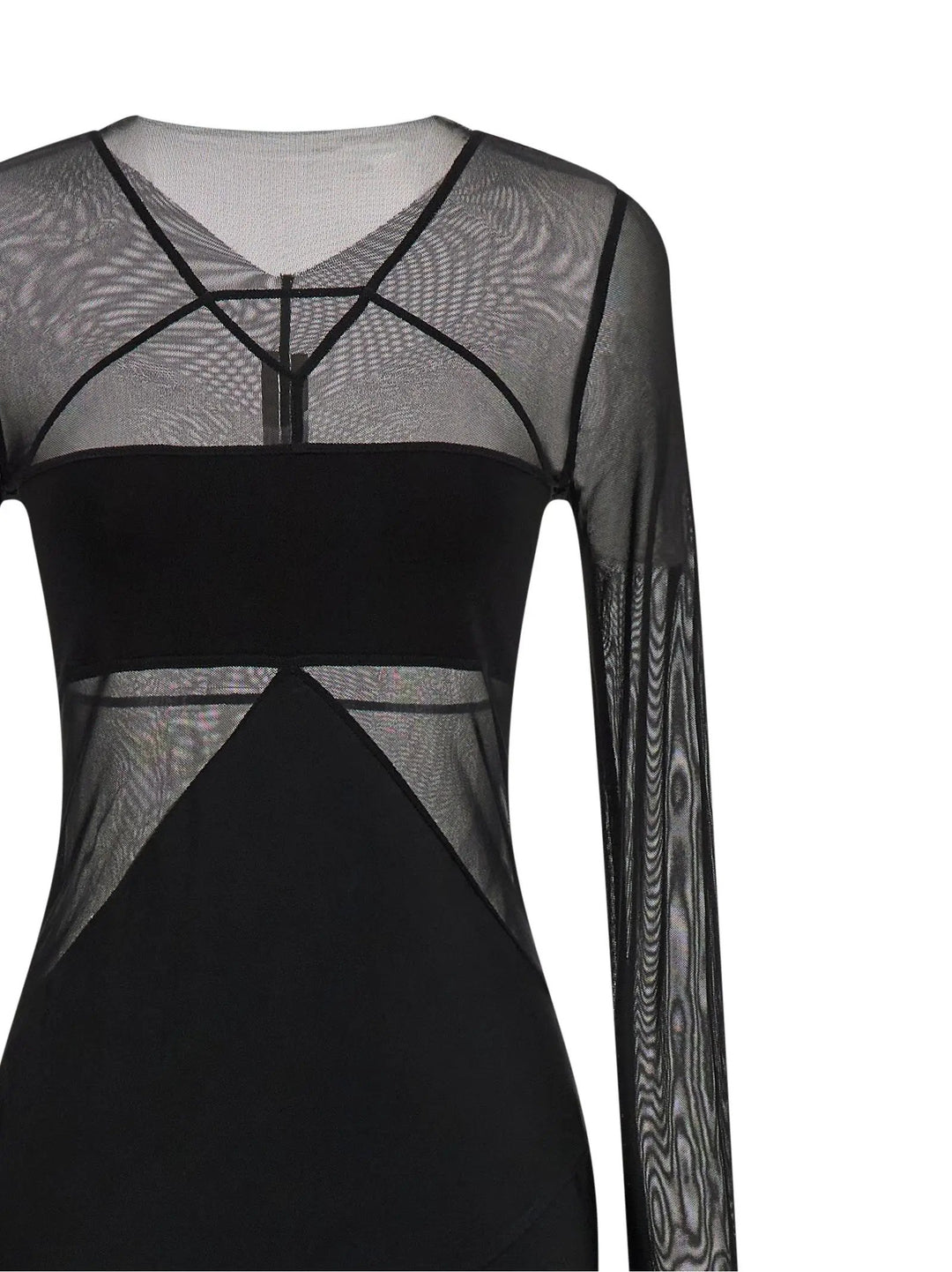 Rick Owens Sample Sale | Rick Owens Black Nylon Long Dress - | Designer outlet