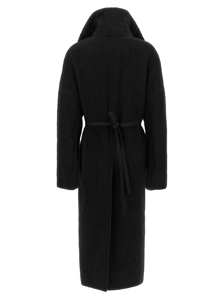 Rick Owens Sample Sale | Rick Owens Black Marabou Coat - | Designer outlet