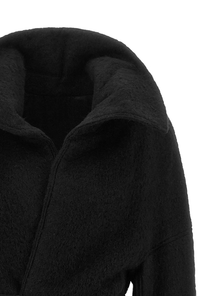 Rick Owens Sample Sale | Rick Owens Black Marabou Coat - | Designer outlet