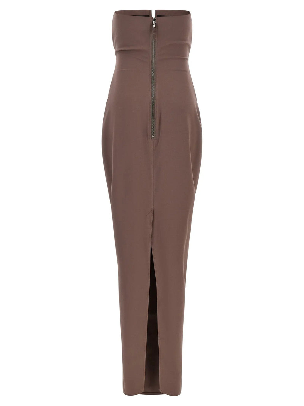 Rick Owens Sample Sale | Rick Owens Brown Wool Long Dress - | Designer outlet