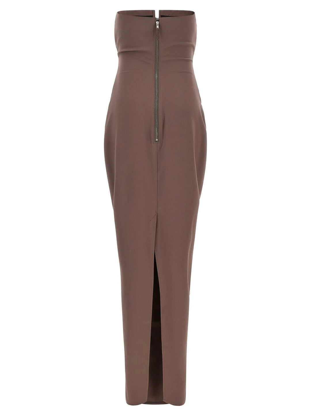 Rick Owens Sample Sale | Rick Owens Brown Wool Long Dress - | Designer outlet