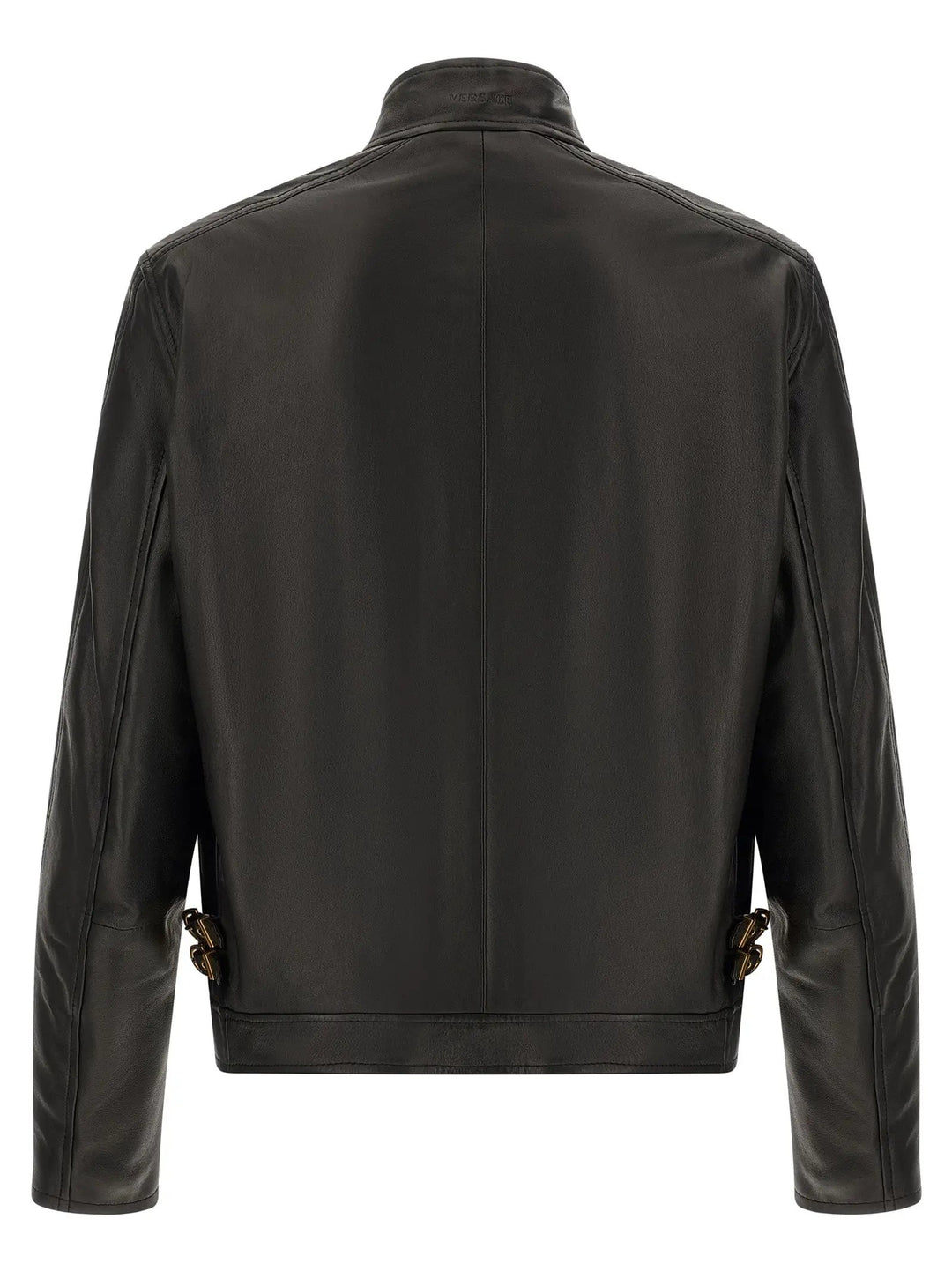 Versace Sample Sale | Versace Black Lamb Leather Leather Jacket - | Designer outlet