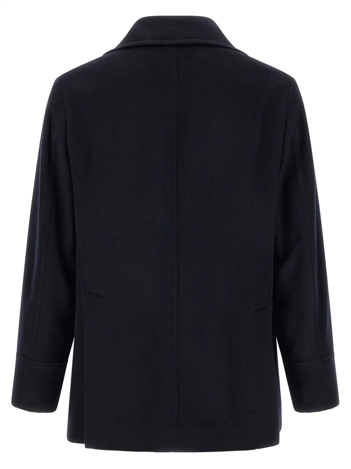 Brunello Cucinelli Sample Sale | Brunello Cucinelli Blue Virgin Wool Coat - | Designer outlet