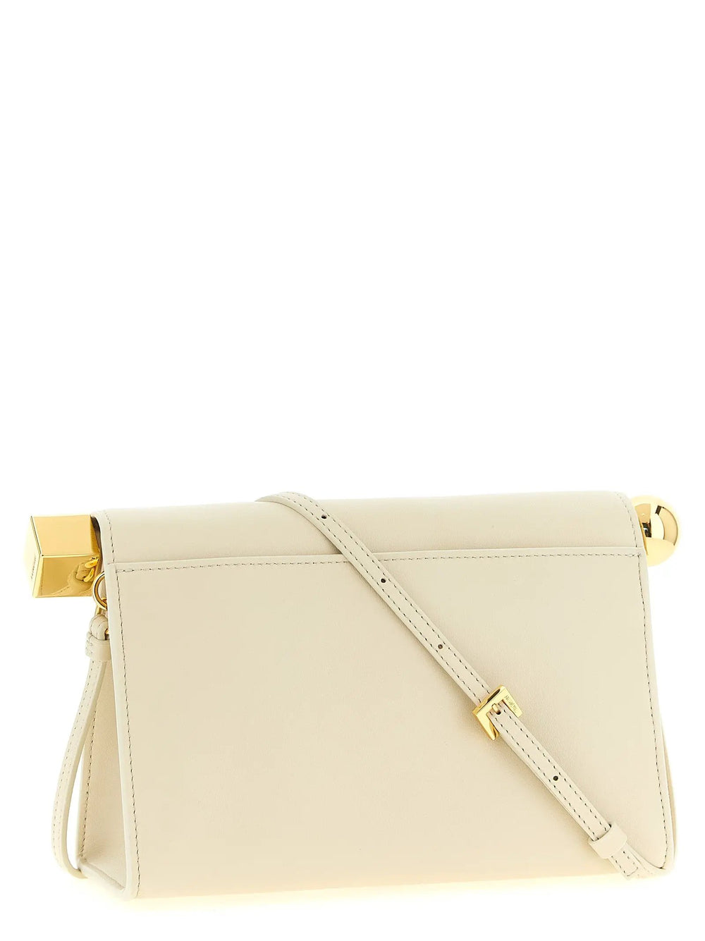 Jacquemus Sample Sale | Jacquemus White Lamb Leather Clutch Bag - | Designer outlet