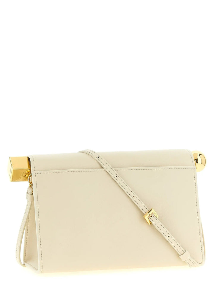 Jacquemus Sample Sale | Jacquemus White Lamb Leather Clutch Bag - | Designer outlet
