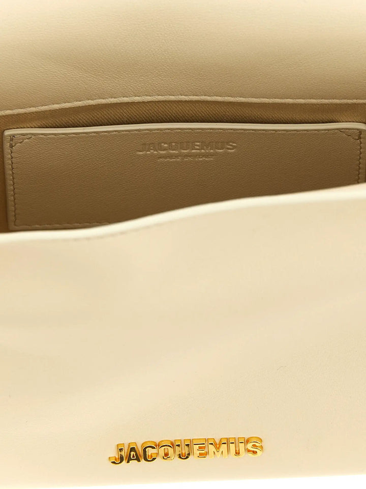 Jacquemus Sample Sale | Jacquemus White Lamb Leather Clutch Bag - | Designer outlet