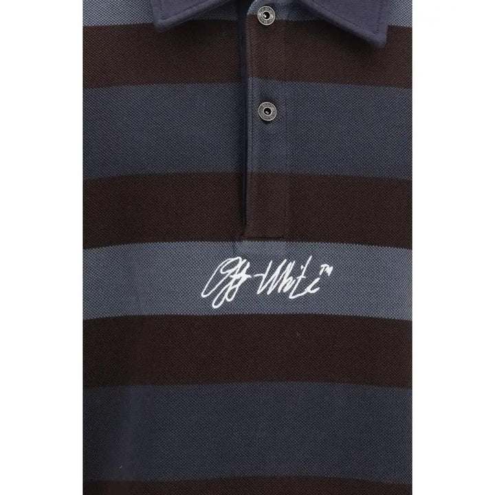 Off-White Sample Sale | Off-White Multicolor Cotton Polo Shirt - | Designer outlet