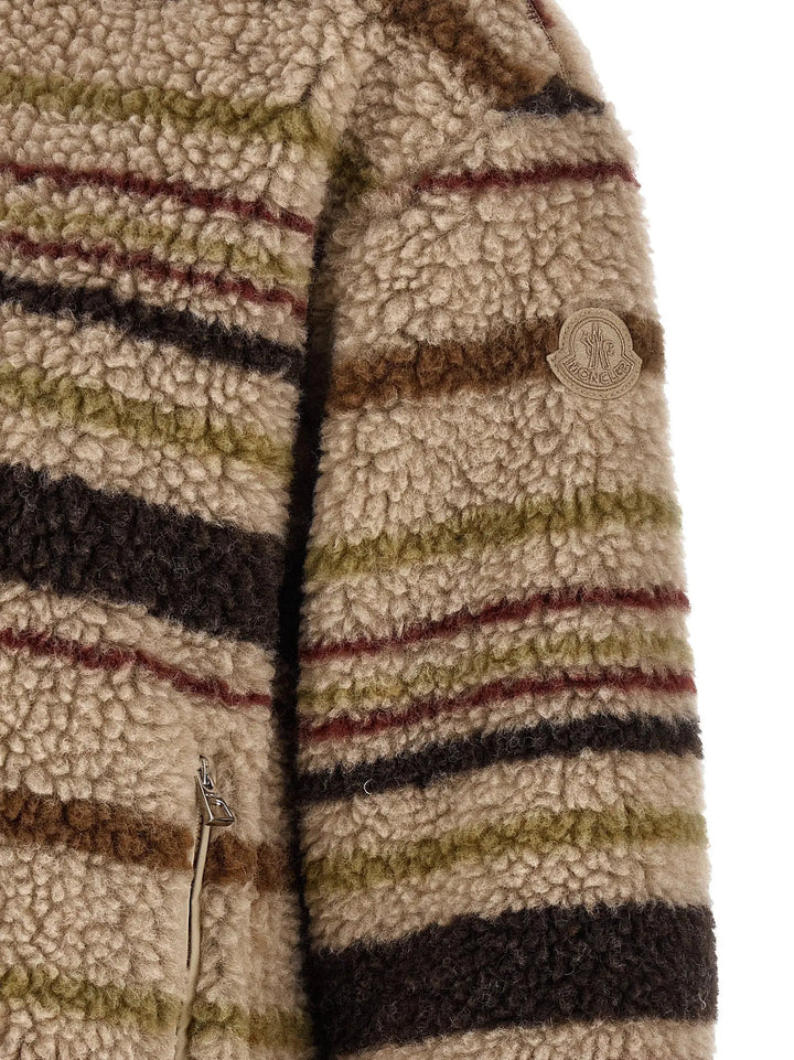 Moncler Sample Sale | Moncler Brown Polyester Cardigan - | Designer outlet