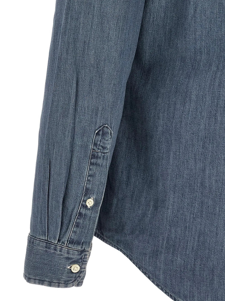 Polo Ralph Lauren Sample Sale | Polo Ralph Lauren Blue Cotton Blouse - | Designer outlet