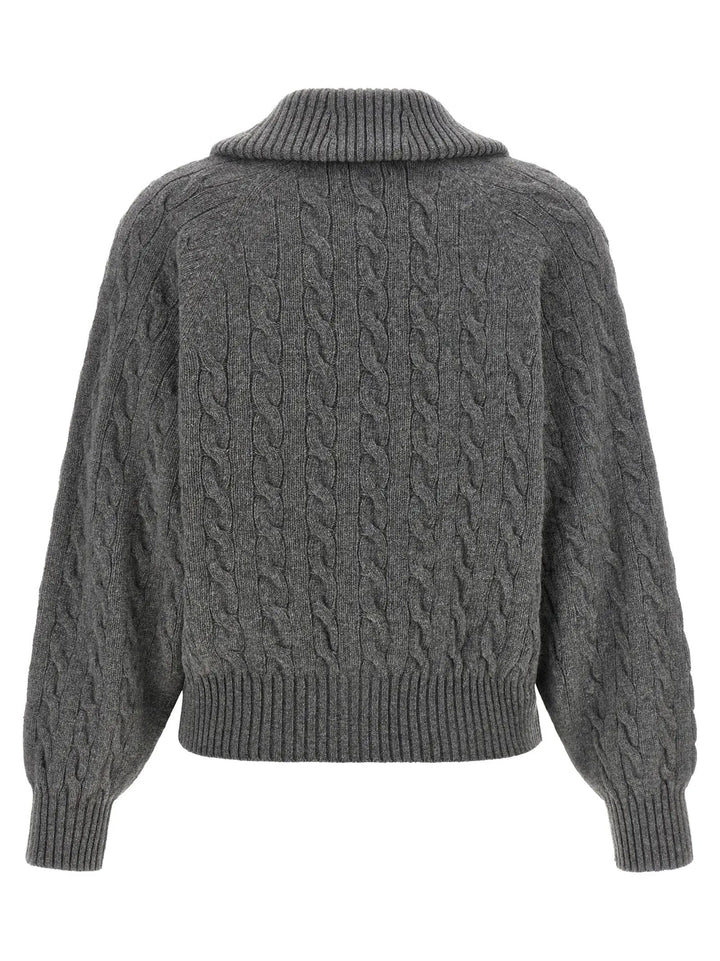 Polo Ralph Lauren Sample Sale | Polo Ralph Lauren Gray Wool Cardigan - | Designer outlet