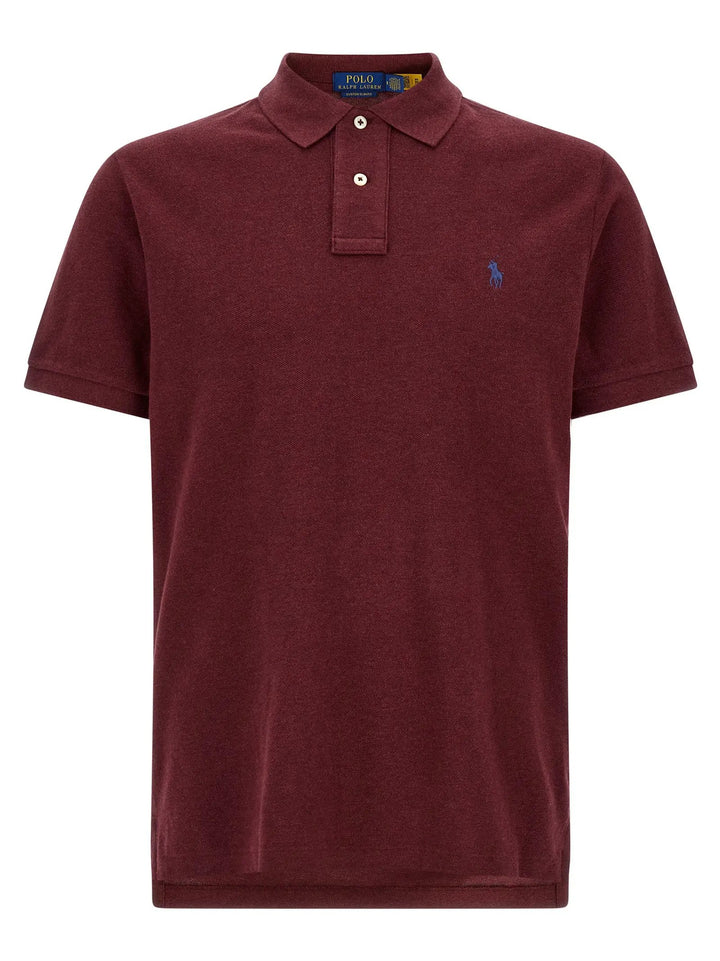Polo Ralph Lauren Sample Sale | Polo Ralph Lauren Bordeaux Cotton Polo Shirt - | Designer outlet