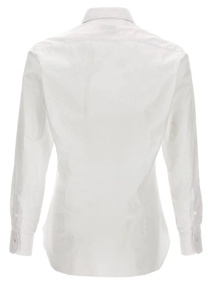 Barba Napoli Sample Sale | Barba Napoli White Cotton Blouse - | Designer outlet