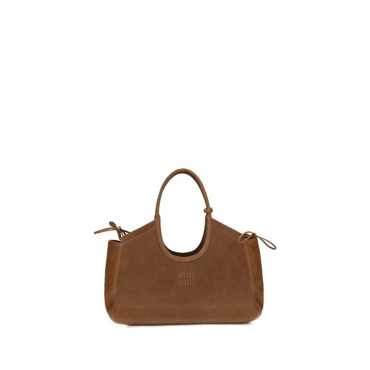 Miu Miu Sample Sale | Miu Miu Brown Lamb Ovis Aries Aries Shoulder Bag - | Designer outlet