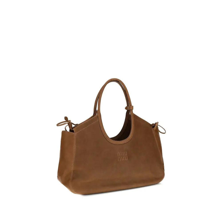 Miu Miu Sample Sale | Miu Miu Brown Lamb Ovis Aries Aries Shoulder Bag - | Designer outlet
