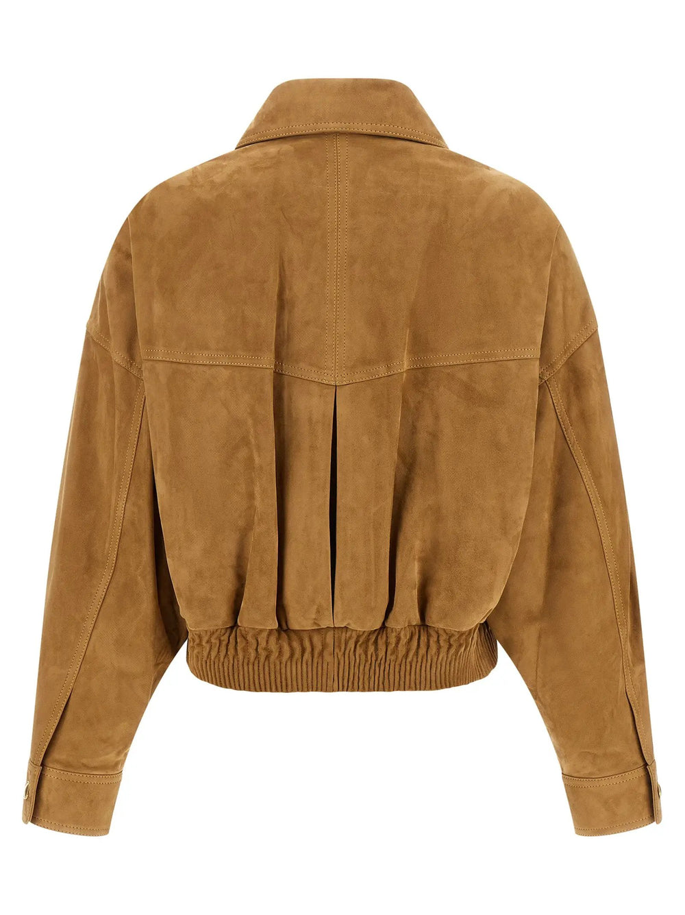 Versace Sample Sale | Versace Brown Lamb Leather Leather Jacket - | Designer outlet