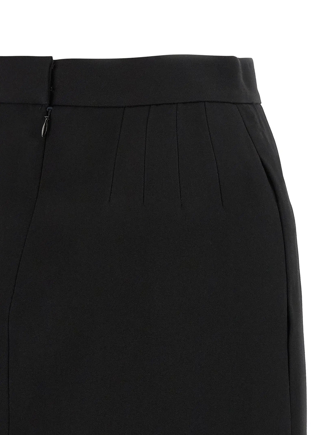 Versace Sample Sale | Versace Black Virgin Wool Long Skirt - | Designer outlet