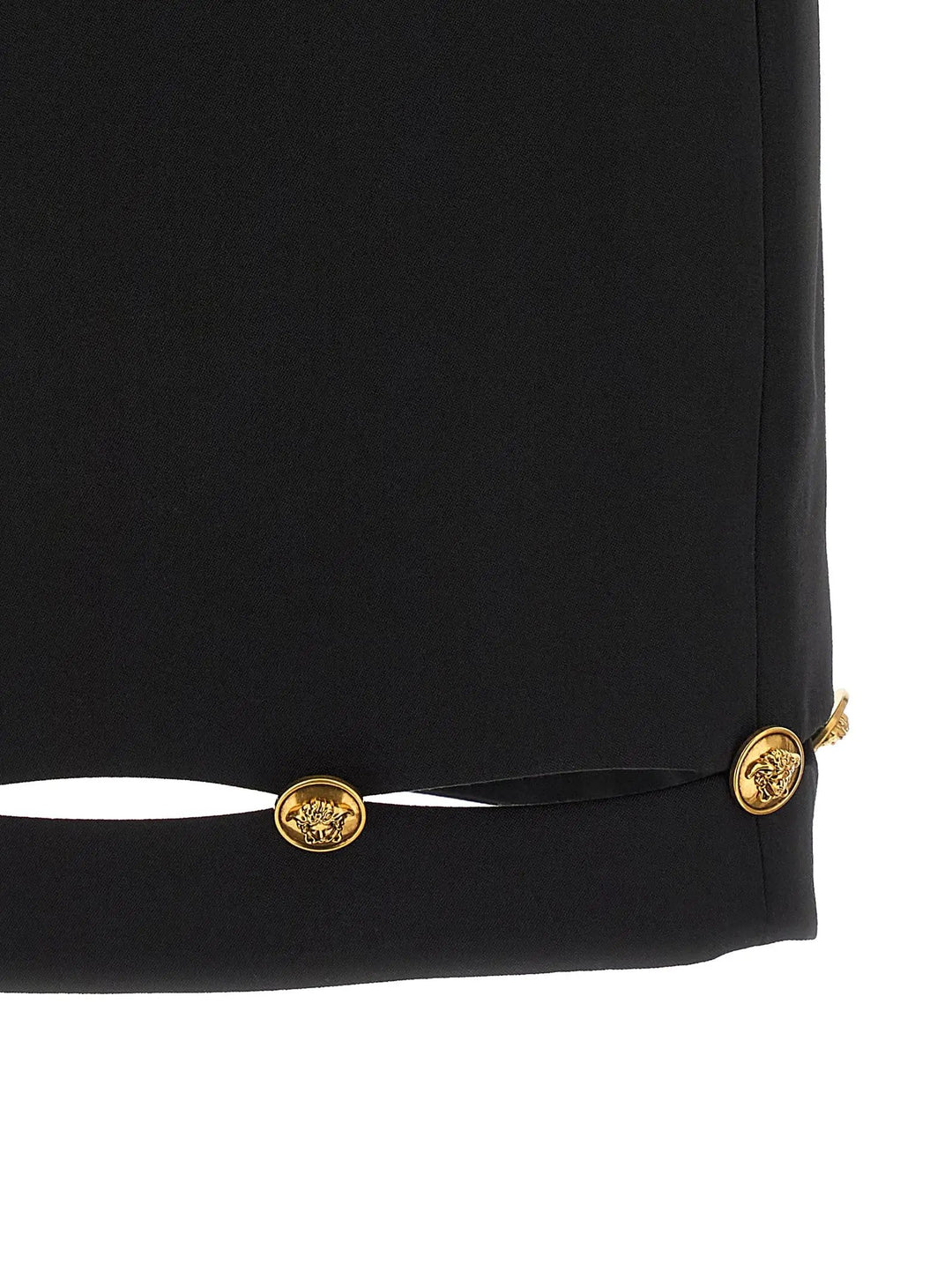 Versace Sample Sale | Versace Black Virgin Wool Long Skirt - | Designer outlet