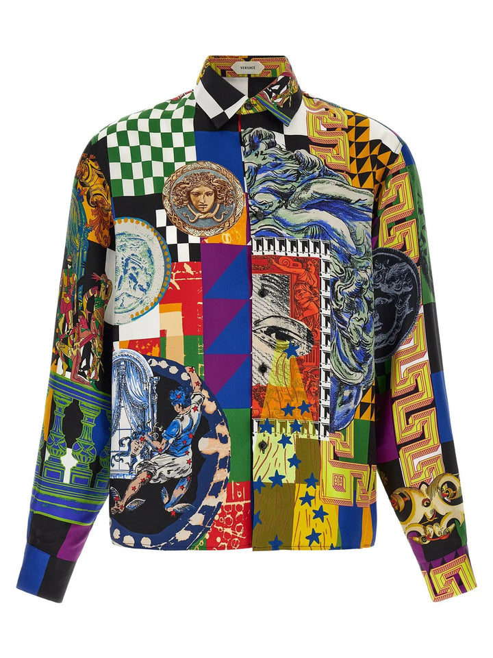 Versace Sample Sale | Versace Multicolor Silk Blouse - | Designer outlet