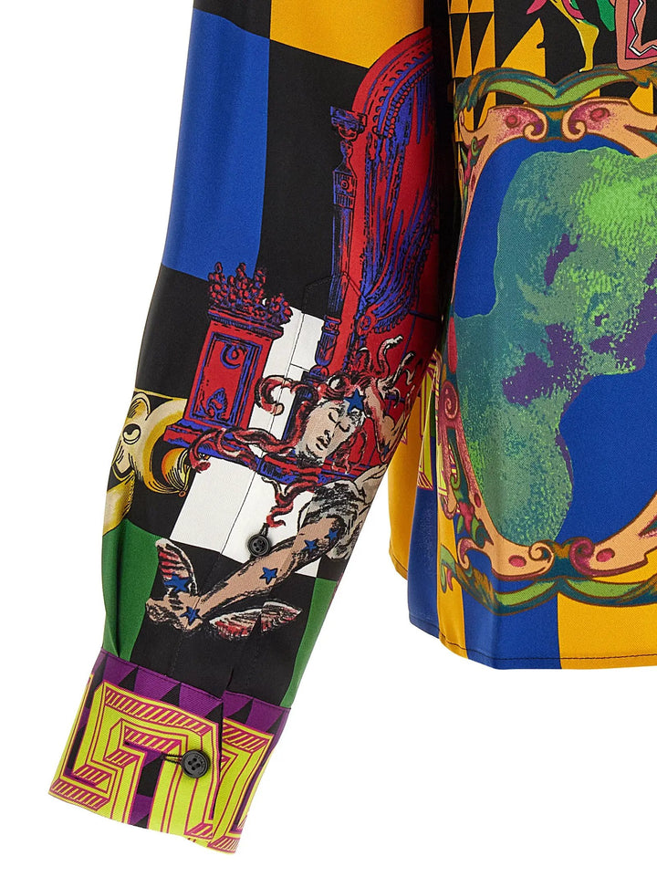 Versace Sample Sale | Versace Multicolor Silk Blouse - | Designer outlet