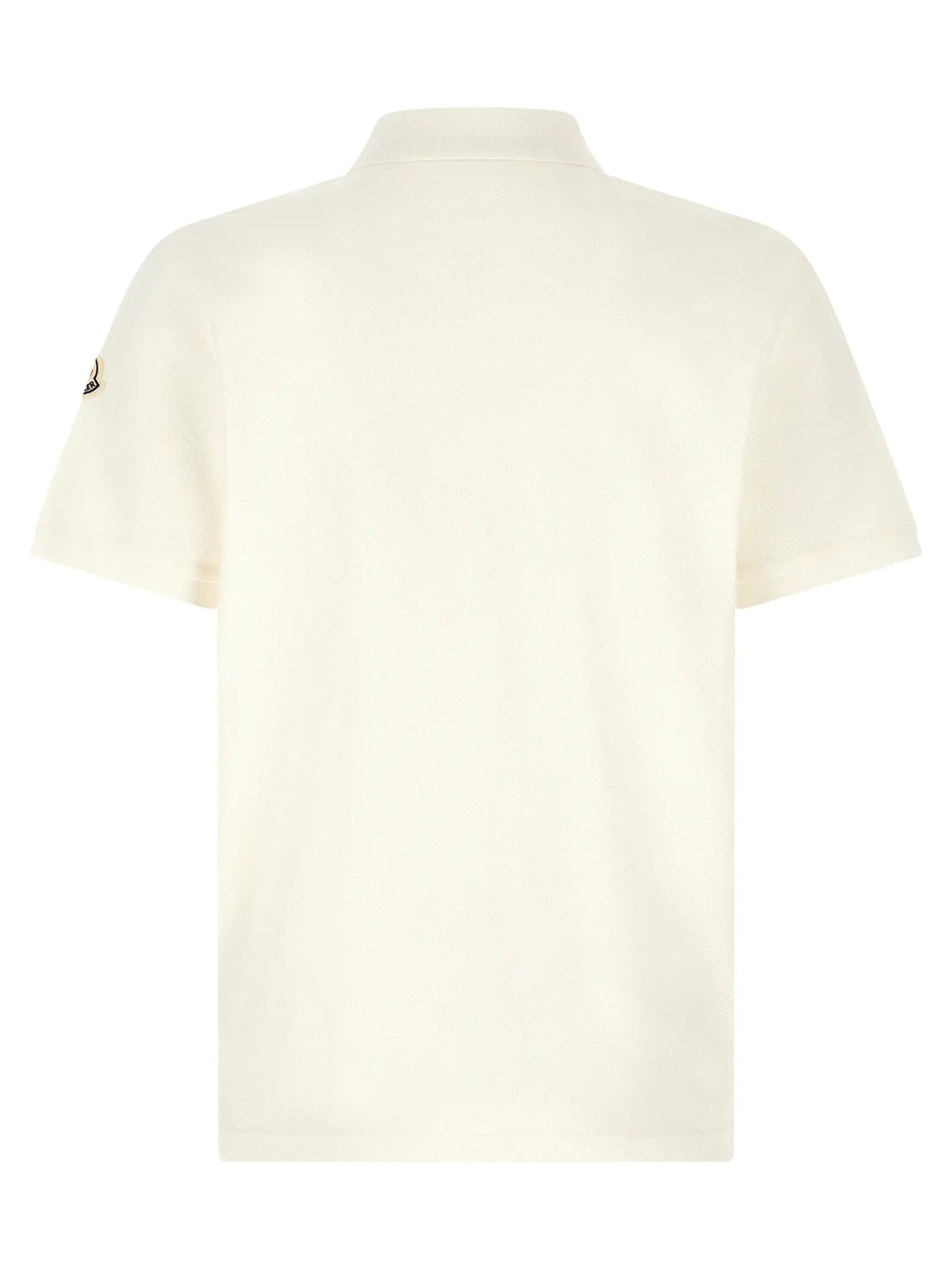 Moncler Sample Sale | Moncler White Cotton Polo Shirt - | Designer outlet