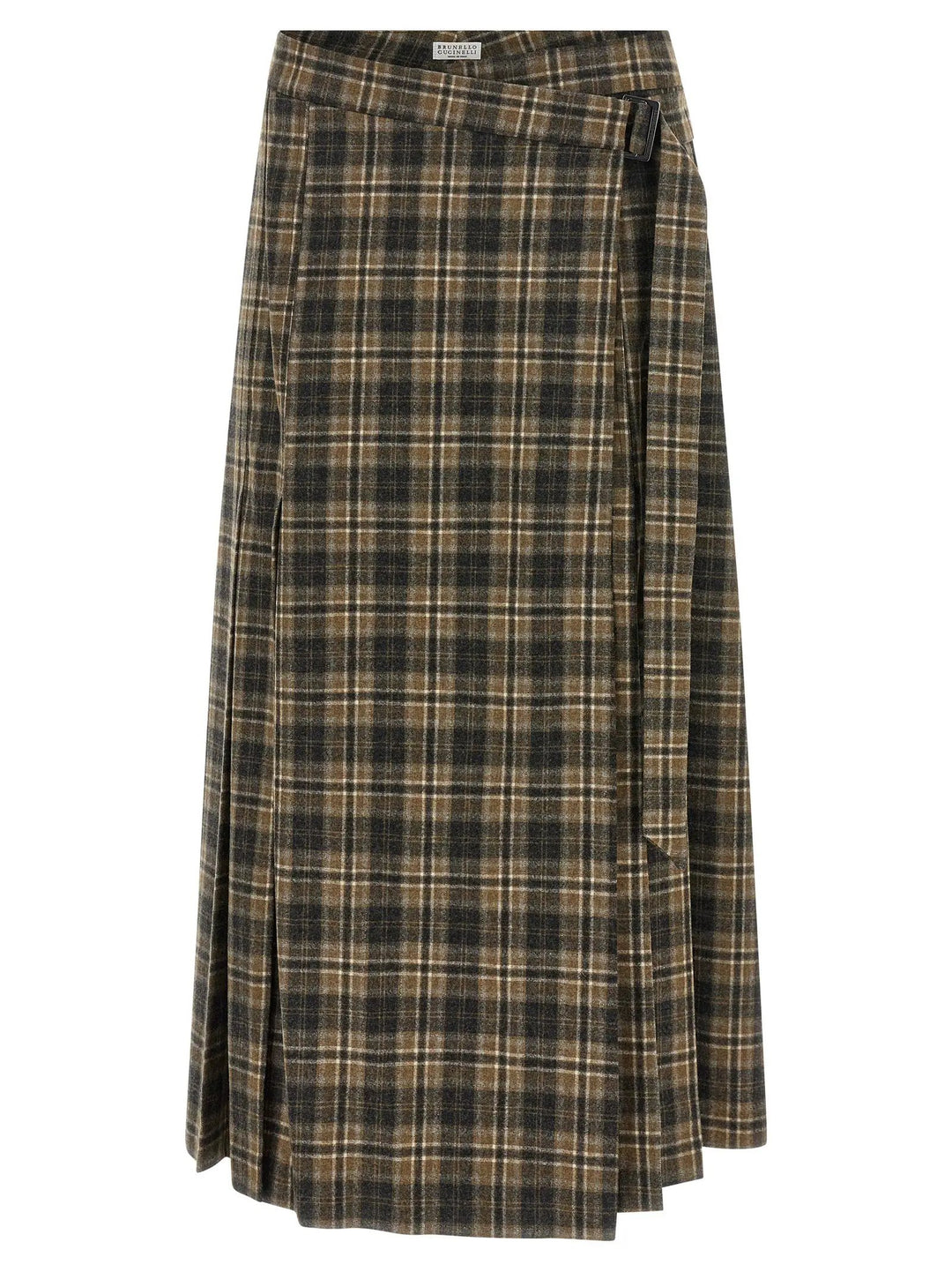 Brunello Cucinelli Sample Sale | Brunello Cucinelli Brown Virgin Wool Mini Skirt - | Designer outlet