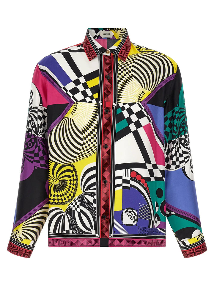 Versace Sample Sale | Versace Multicolor Silk Blouse - | Designer outlet