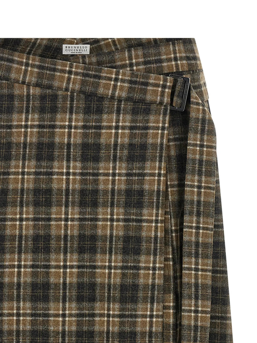 Brunello Cucinelli Sample Sale | Brunello Cucinelli Brown Virgin Wool Mini Skirt - | Designer outlet