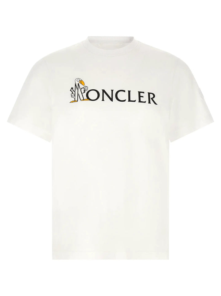 Moncler Sample Sale | Moncler White Cotton T-Shirt - | Designer outlet