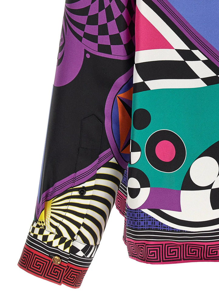Versace Sample Sale | Versace Multicolor Silk Blouse - | Designer outlet