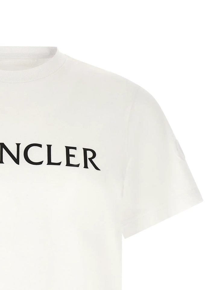 Moncler Sample Sale | Moncler White Cotton T-Shirt - | Designer outlet