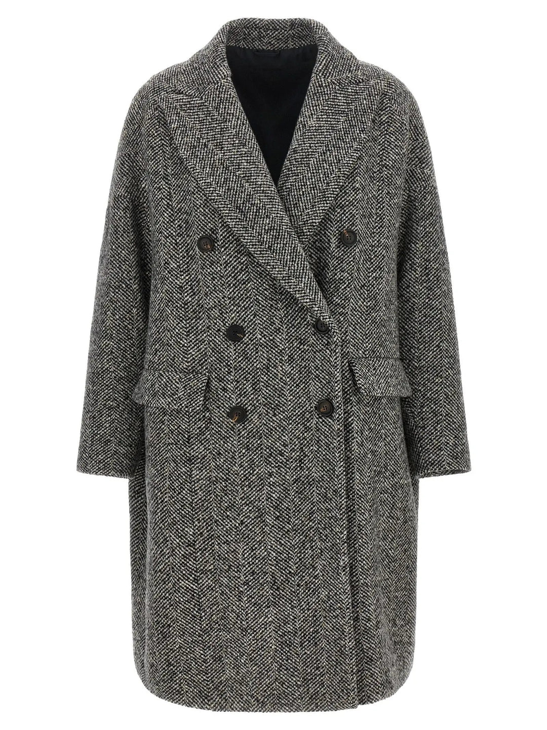 Brunello Cucinelli Sample Sale | Brunello Cucinelli Gray Virgin Wool Coat - | Designer outlet