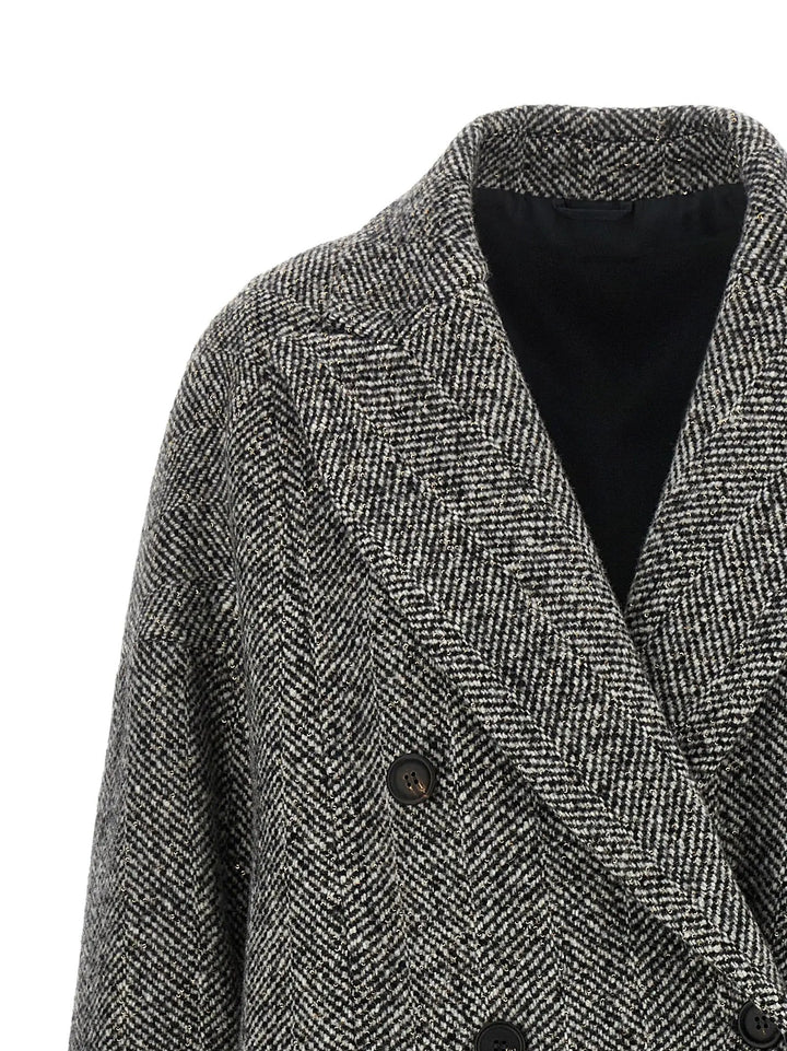Brunello Cucinelli Sample Sale | Brunello Cucinelli Gray Virgin Wool Coat - | Designer outlet
