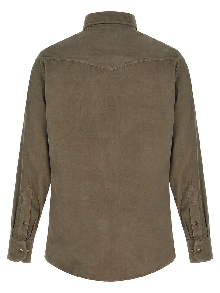 Brunello Cucinelli Sample Sale | Brunello Cucinelli Bicolor Cotton Blouse - | Designer outlet