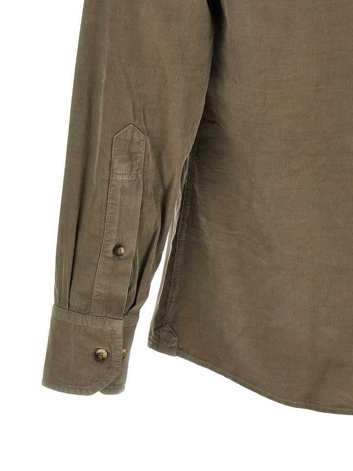 Brunello Cucinelli Sample Sale | Brunello Cucinelli Bicolor Cotton Blouse - | Designer outlet