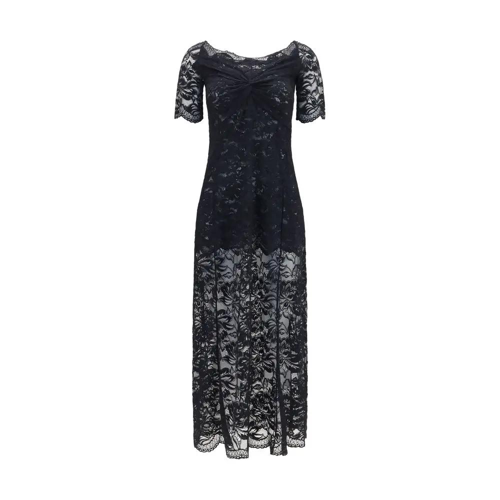 Rabanne Sample Sale | Rabanne Black Polyamide Long Dress - | Designer outlet