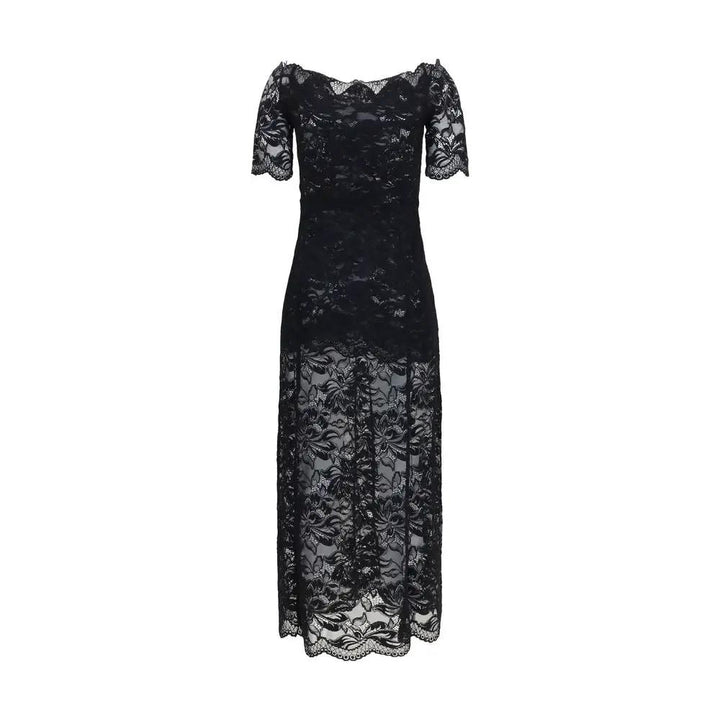 Rabanne Sample Sale | Rabanne Black Polyamide Long Dress - | Designer outlet