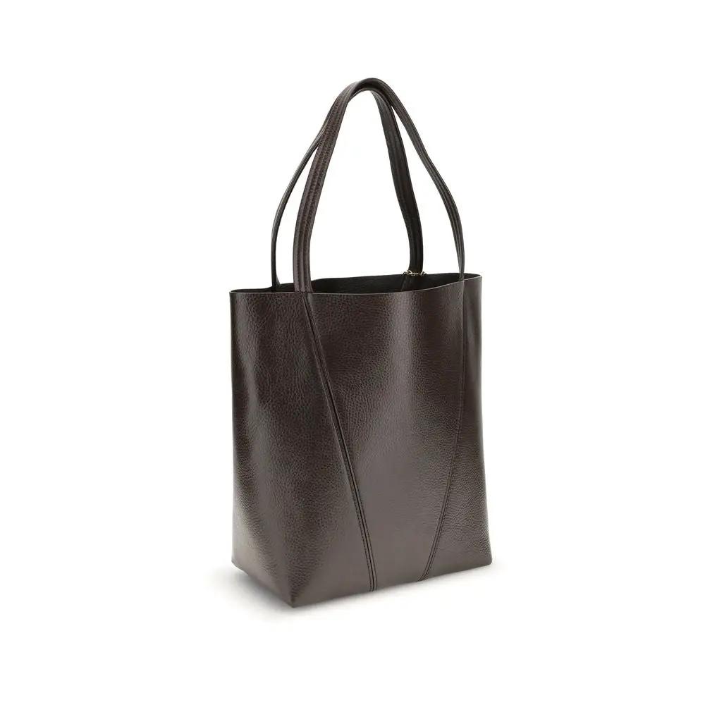 Chloé Sample Sale | Chloé Brown Calf Leather Bos Taurus Shoulder Bag - | Designer outlet