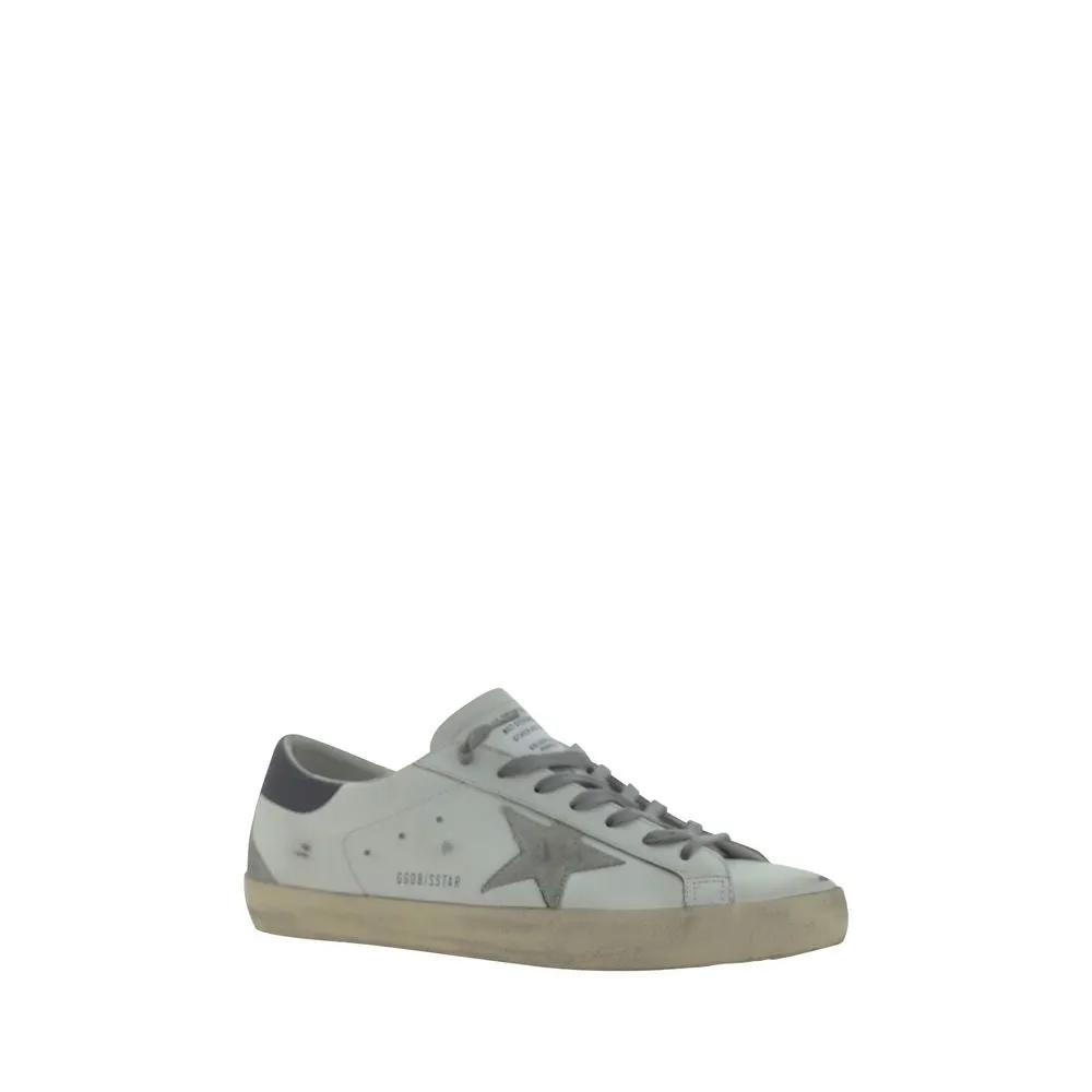 Golden Goose Sample Sale | Golden Goose White Goatskin Low Top Sneakers - | Designer outlet