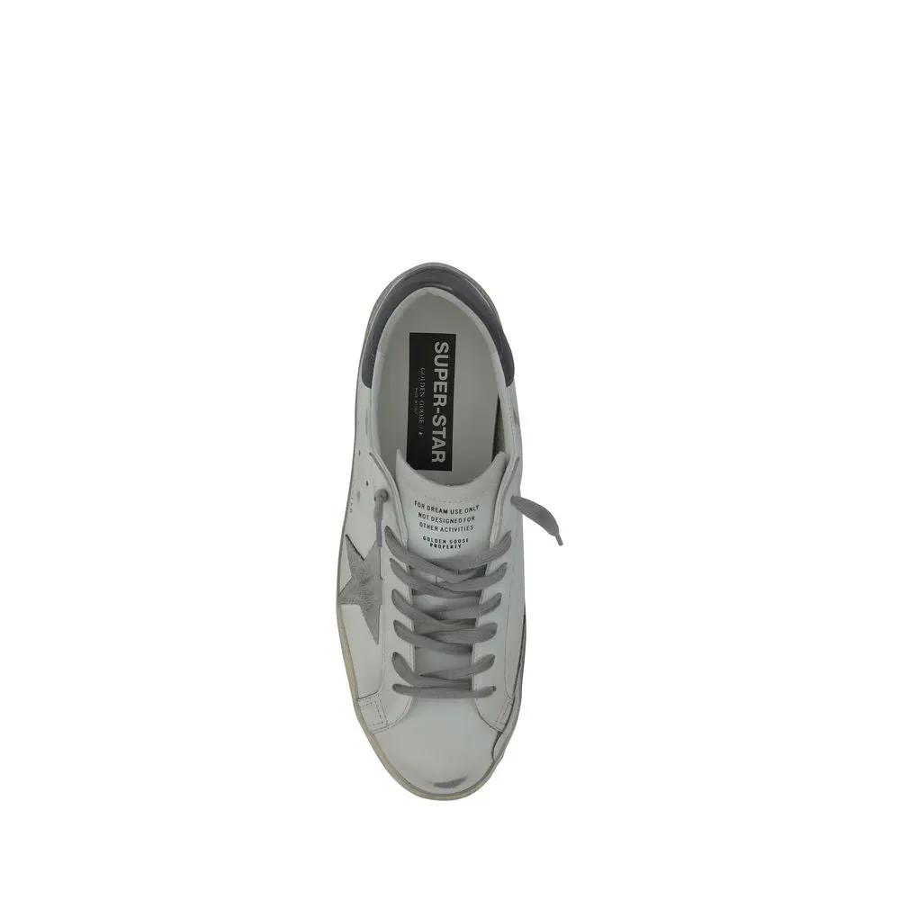 Golden Goose Sample Sale | Golden Goose White Goatskin Low Top Sneakers - | Designer outlet