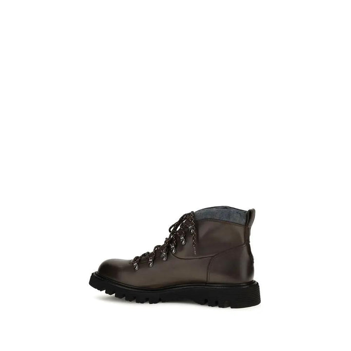 Fratelli Rossetti Sample Sale | Fratelli Rossetti Brown Calf Leather Bos Taurus Lace-Up Boots - | Designer outlet