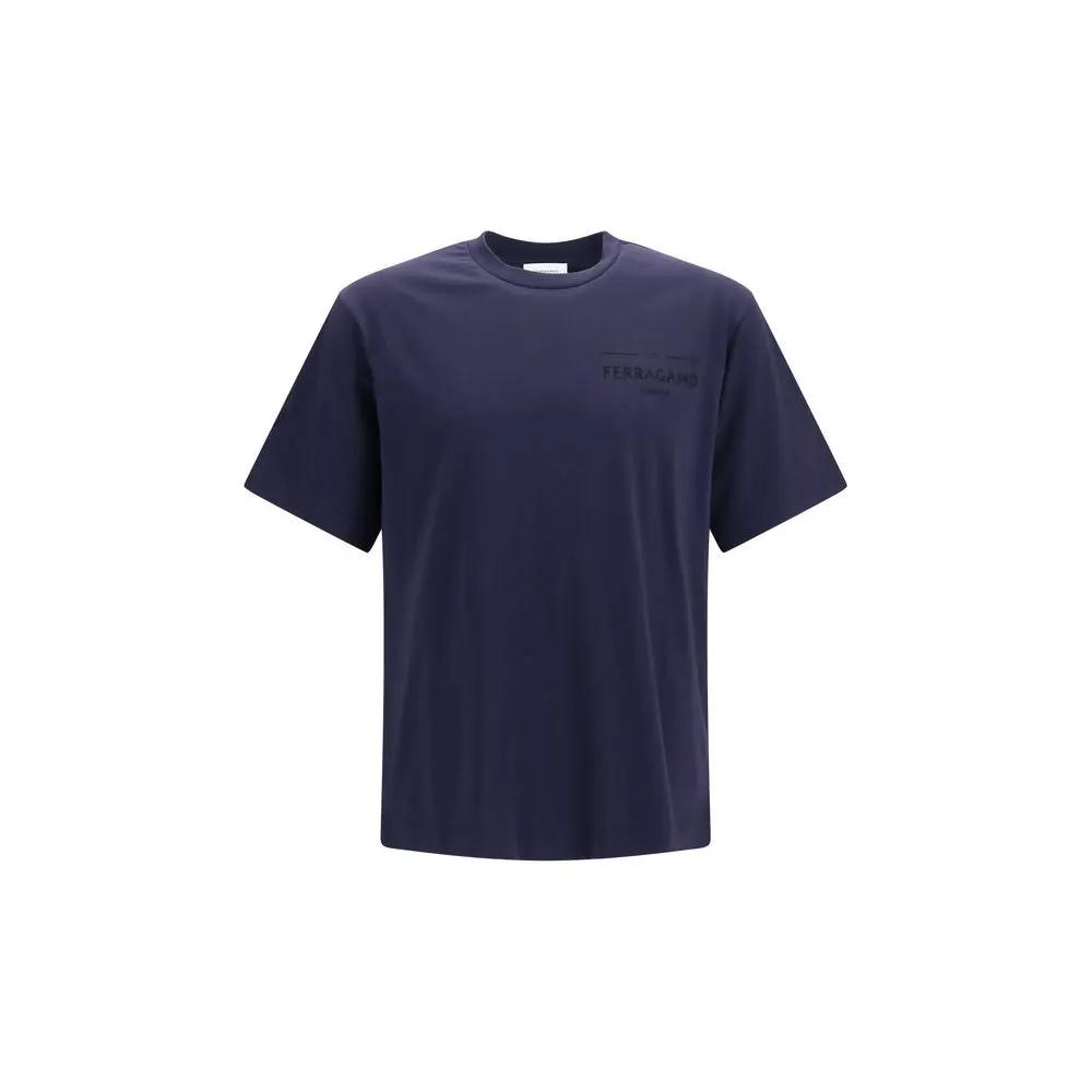 Ferragamo Sample Sale | Ferragamo Blue Cotton T-Shirt - | Designer outlet