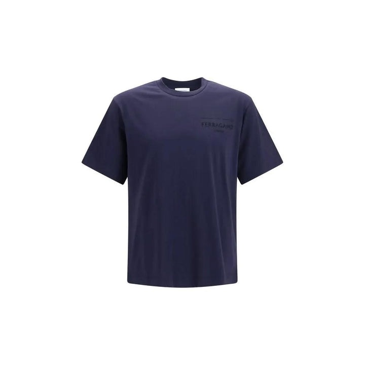 Ferragamo Sample Sale | Ferragamo Blue Cotton T-Shirt - | Designer outlet