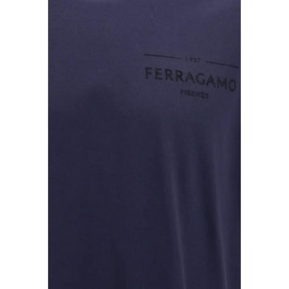 Ferragamo Sample Sale | Ferragamo Blue Cotton T-Shirt - | Designer outlet