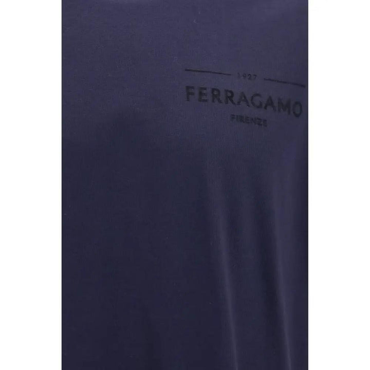 Ferragamo Sample Sale | Ferragamo Blue Cotton T-Shirt - | Designer outlet