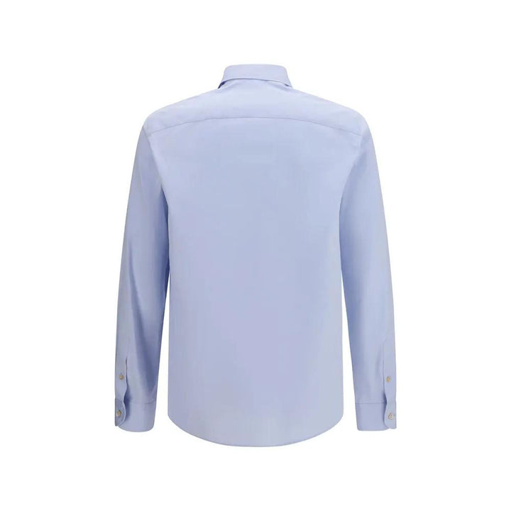 Valentino Garavani Sample Sale | Valentino Garavani Blue Cotton Dress Shirt - | Designer outlet