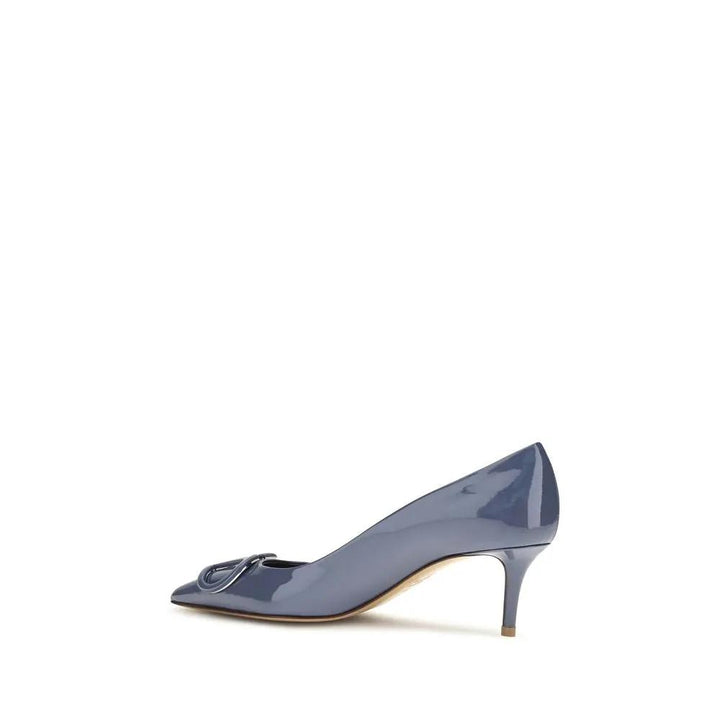 Valentino Garavani Sample Sale | Valentino Garavani Blue Calf Leather Bos Taurus High Heel Pumps - | Designer outlet