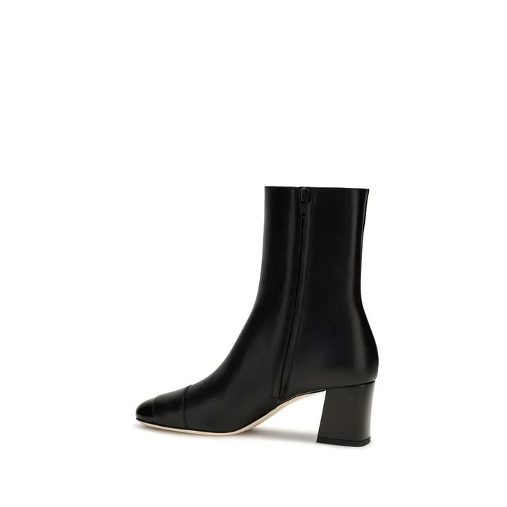 Valentino Garavani Sample Sale | Valentino Garavani Black Calf Leather Bos Taurus Ankle Boots - | Designer outlet